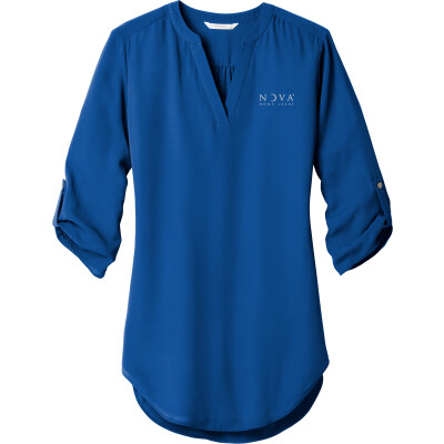 Women's 3/4-Sleeve Tunic Blouse