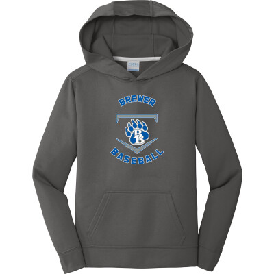 Youth Performance Fleece Pullover Hooded Sweatshirt