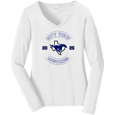 Women's Long Sleeve Fan Favorite V-Neck Tee