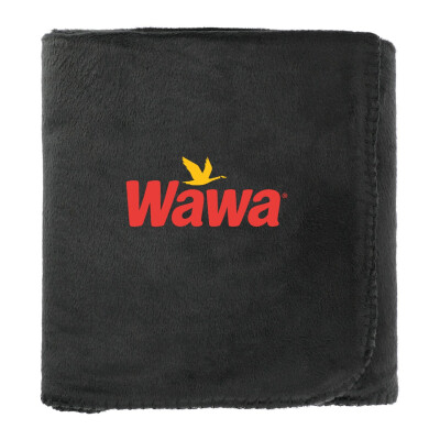 100% Recycled PET Fleece Blanket with RPET Pouch