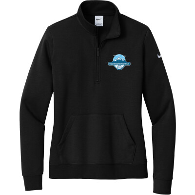 Nike Women's Club Fleece Sleeve Swoosh 1/2-Zip