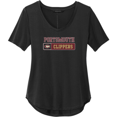 Women's Stretch Jersey Relaxed Scoop Tee