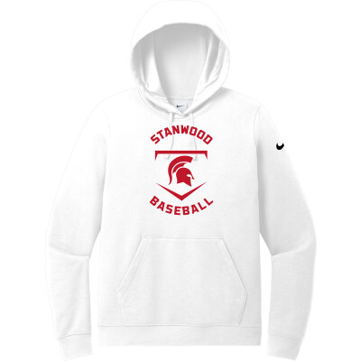 Nike Women's Club Fleece Sleeve Swoosh Pullover Hoodie