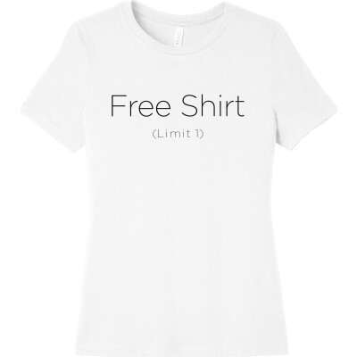 Free Shirt (dark text) - Women's Relaxed Jersey Short Sleeve Tee