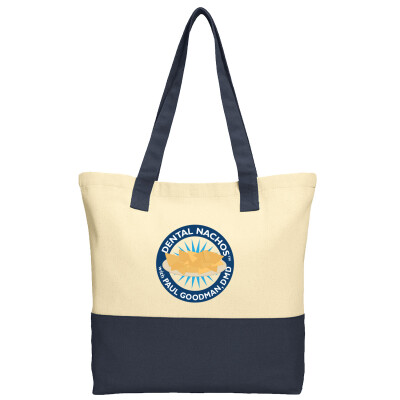 Colorblock Cotton Tote