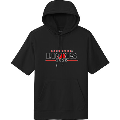 Performance Fleece Short Sleeve Hooded Pullover