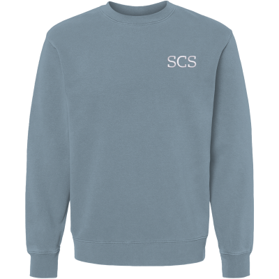 Unisex Pigment-Dyed Crewneck Fleece Sweatshirt