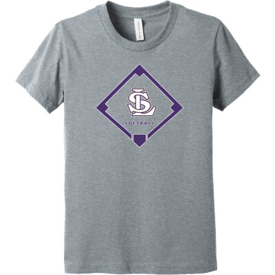 Bella+Canvas Youth Heather CVC Tee