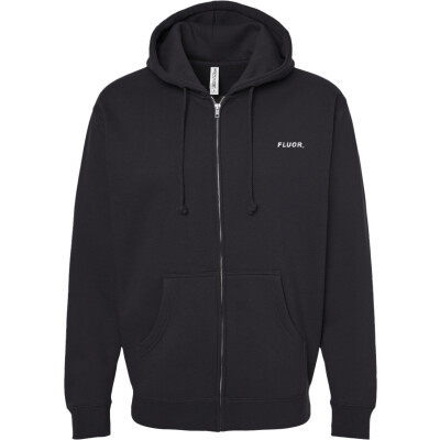 Embroidered Heavyweight Full Zip Hooded Sweatshirt