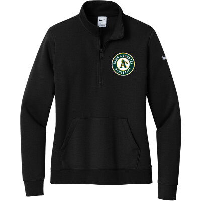 Nike Women's Club Fleece Sleeve Swoosh 1/2-Zip