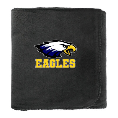 100% Recycled PET Fleece Blanket with RPET Pouch