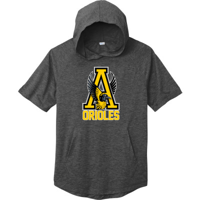 Tri-Blend Wicking Short Sleeve Hoodie