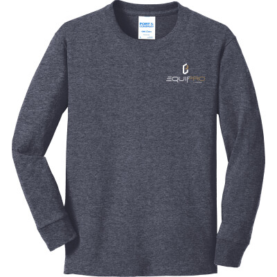 PORT & COMPANY Youth Long Sleeve Core Cotton Tee (DTF)