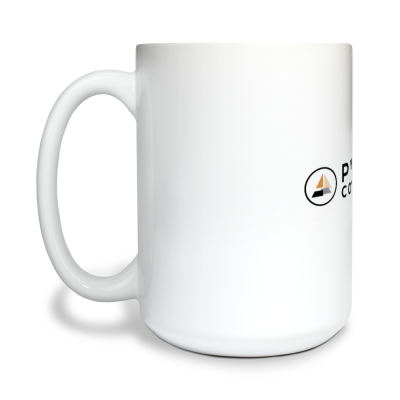 15 oz White Ceramic Mug
