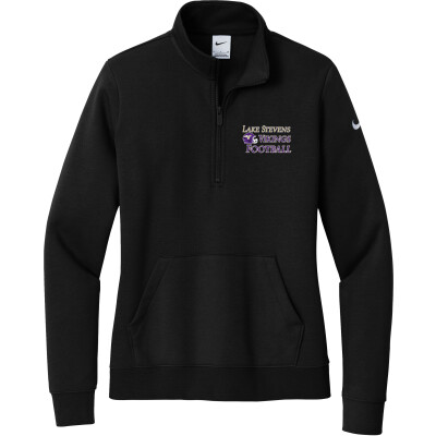 Nike Women's Club Fleece Sleeve Swoosh 1/2-Zip