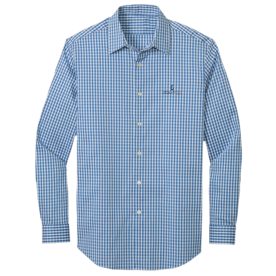 BROOKS BROTHERS Men's Tech Stretch Patterned Shirt (EMB)