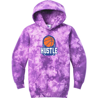 Hustle Basketball Youth Tie-Dye Pullover Hoodie