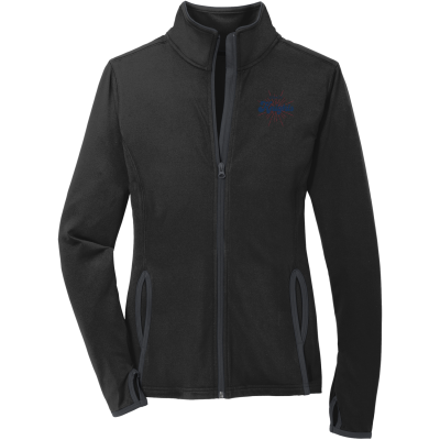 Women's Sport-Wick Stretch Contrast Full-Zip Jacket