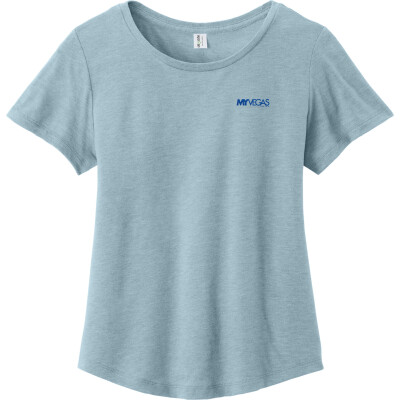 MY VEGAS  WOMEN'S TRIBLEND SCOOP NECK TEE - EMBROIDERED
