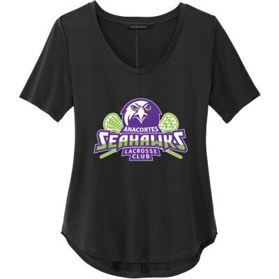 Women's Stretch Jersey Relaxed Scoop Tee