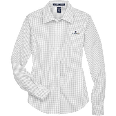 Gingham Check Woven Dress Shirt