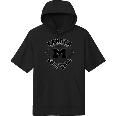 Performance Fleece Short Sleeve Hooded Pullover