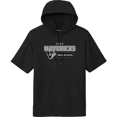 Performance Fleece Short-Sleeve Hooded Pullover