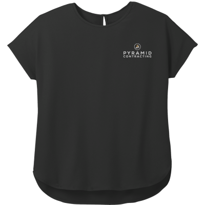 Mercer+Mettle Womens Stretch Crepe Crew (EMB)