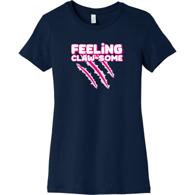 Women's Slim Fit Tee- Clawsome