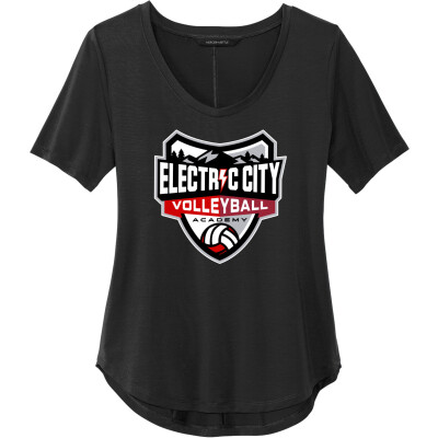 Women's Stretch Jersey Relaxed Scoop Tee