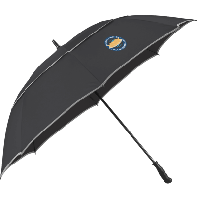 62" RPET Golf Umbrella with Reflective Trim