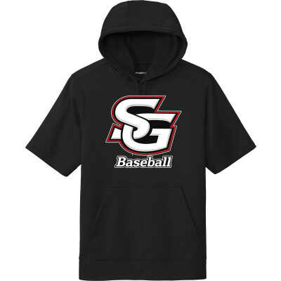 Performance Fleece Short-Sleeve Hooded Pullover