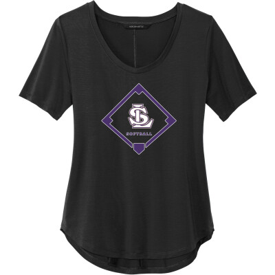 Women's Stretch Jersey Relaxed Scoop Tee