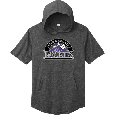 Tri-Blend Wicking Short Sleeve Hoodie