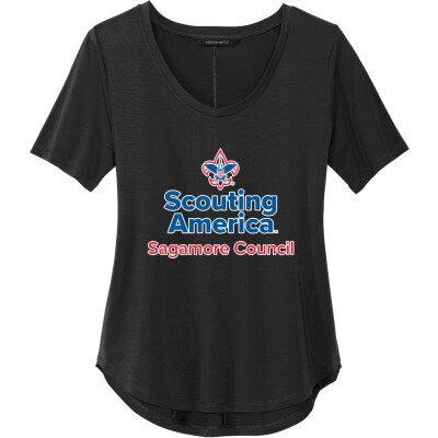 Women's Stretch Jersey Relaxed Scoop Tee