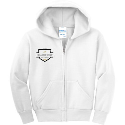 Youth Core Fleece Full-Zip Hooded Sweatshirt