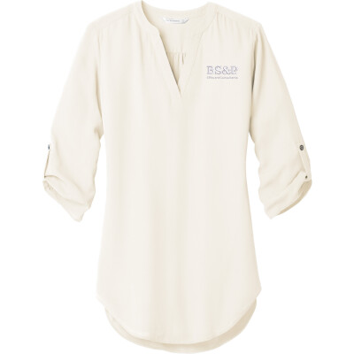 Women's 3/4-Sleeve Tunic Blouse