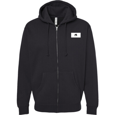 Embroidered Heavyweight Full Zip Hooded Sweatshirt