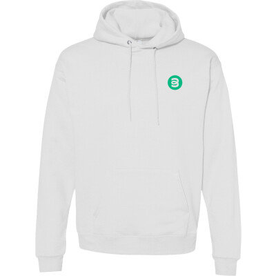 Hanes EcoSmart Hooded Sweatshirt - V2 White & Royal