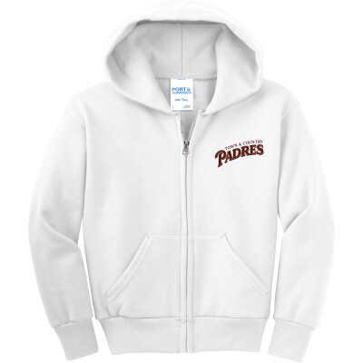 Youth Core Fleece Full-Zip Hooded Sweatshirt