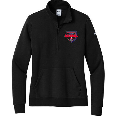 Nike Women's Club Fleece Sleeve Swoosh 1/2-Zip