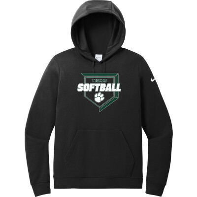 Nike Women's Club Fleece Sleeve Swoosh Pullover Hoodie