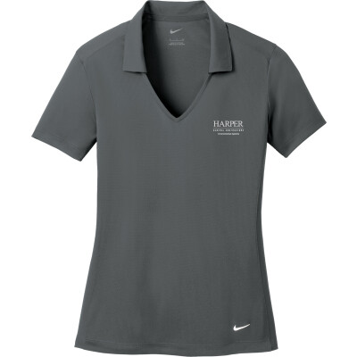NIKE Women's Dri-FIT Vertical Mesh Polo - 637165 (EMB)