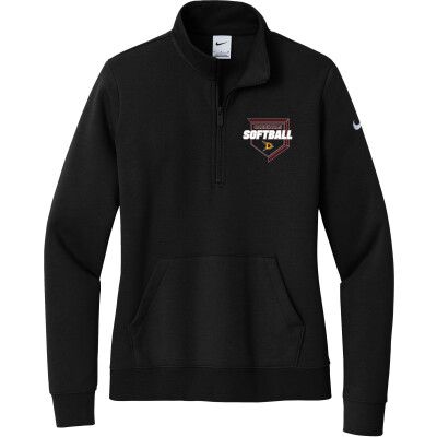 Nike Women's Club Fleece Sleeve Swoosh 1/2-Zip