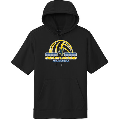 Performance Fleece Short-Sleeve Hooded Pullover