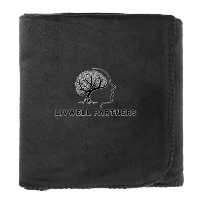 100% Recycled PET Fleece Blanket with RPET Pouch