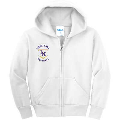 Youth Core Fleece Full-Zip Hooded Sweatshirt