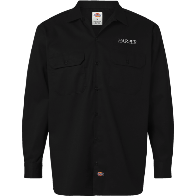 DICKIES Mens Long Sleeve Work Shirt (DTF)