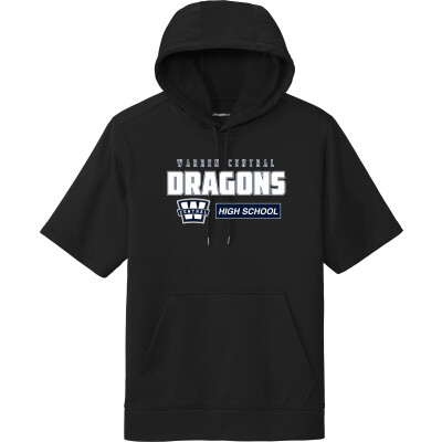 Performance Fleece Short-Sleeve Hooded Pullover