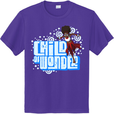 Iyanu Divine Powers Youth Performance Moisture Wicking Tee